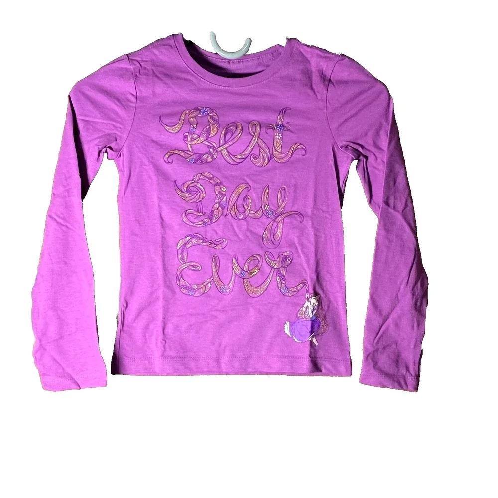 Disney Store Rapunzel Tangled Girl's T-Shirt Size L‎ 10/12 New